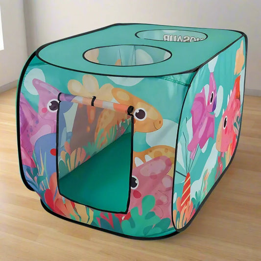 Tente de Jeu Enfant - TenteMagik™ - Tente Dinosore Vert Eau - Rigol'air