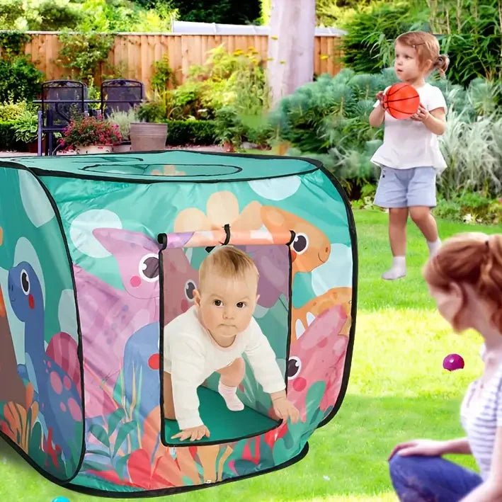 Tente de Jeu Enfant - TenteMagik™ - Tente Dinosore Vert Eau - Rigol'air