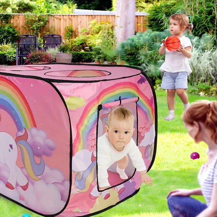 Tente de Jeu Enfant - TenteMagik™ - Tente Licorne Rose - Rigol'air