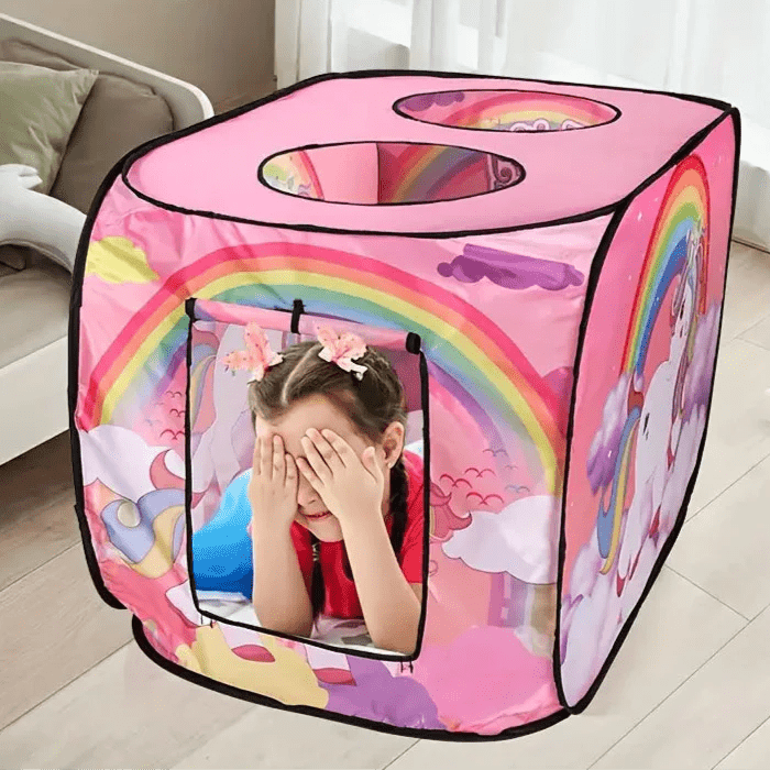 Tente de Jeu Enfant - TenteMagik™ - Tente Licorne Rose - Rigol'air