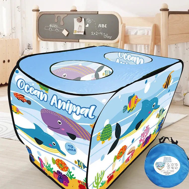 Tente de Jeu Enfant - TenteMagik™ - Tente Ocean Bleu Ciel - Rigol'air