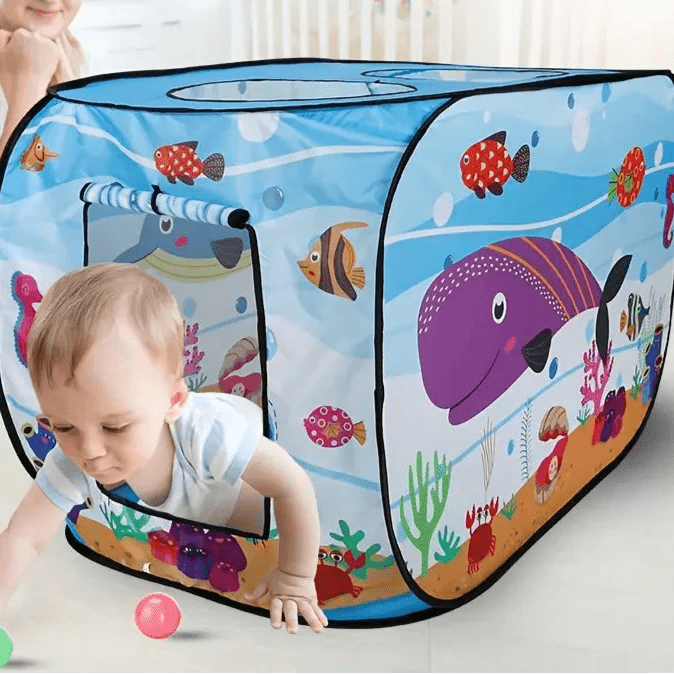 Tente de Jeu Enfant - TenteMagik™ - Tente Ocean Bleu Ciel - Rigol'air